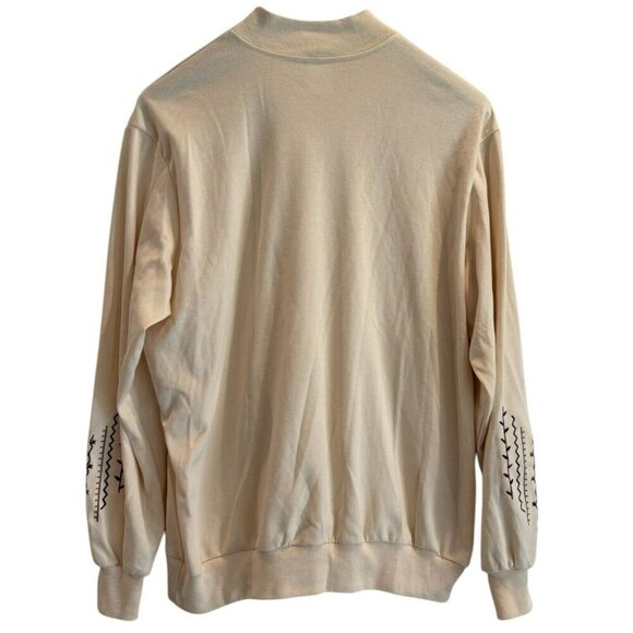 Vintage BonWorth Ivory Embroidered Pullover Size M‎ (Small Stain) 🧵 - Picture 2 of 5